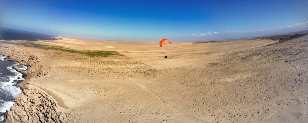 Morocco paragliding Atlantic Ocean